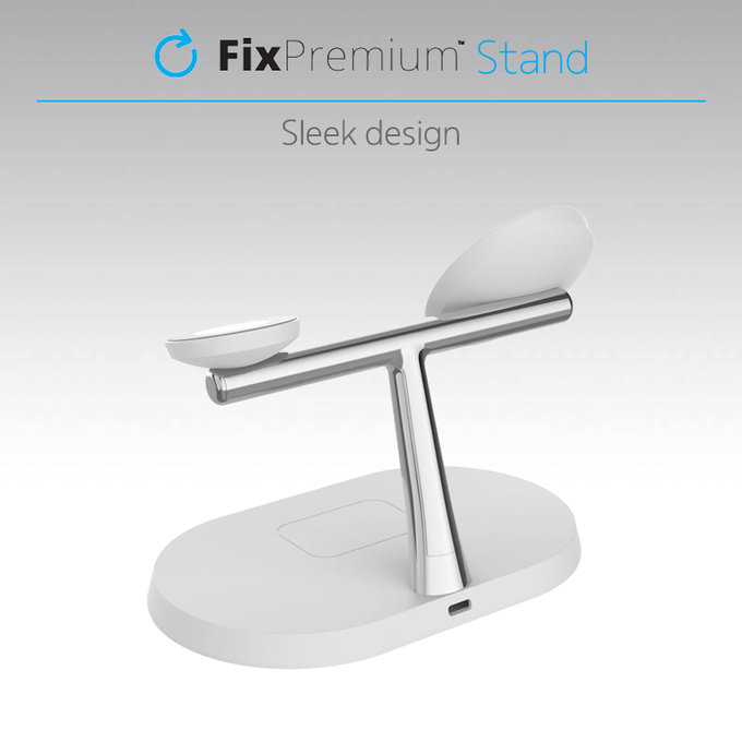 FixPremium - MagSafe Stand 3in1 for iPhone, Apple Watch & AirPods, black