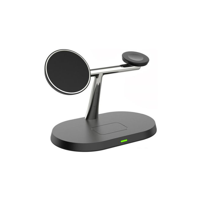 FixPremium - MagSafe Stand 3in1 for iPhone, Apple Watch & AirPods, black