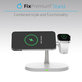 FixPremium - MagSafe Stand 3in1 for iPhone, Apple Watch & AirPods, white