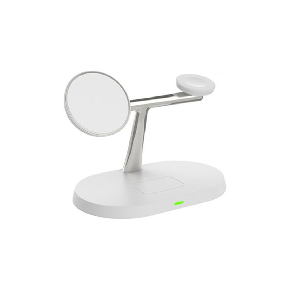 FixPremium - MagSafe Stand 3in1 for iPhone, Apple Watch & AirPods, white