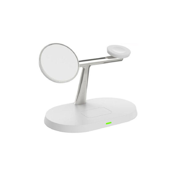 FixPremium - MagSafe Stand 3in1 for iPhone, Apple Watch & AirPods, white