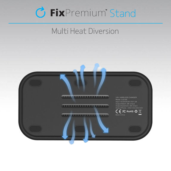 FixPremium - MagSafe Stand 3in1 for iPhone, Apple Watch & AirPods, white