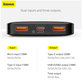 Baseus - PowerBank 20 000 mAh, black