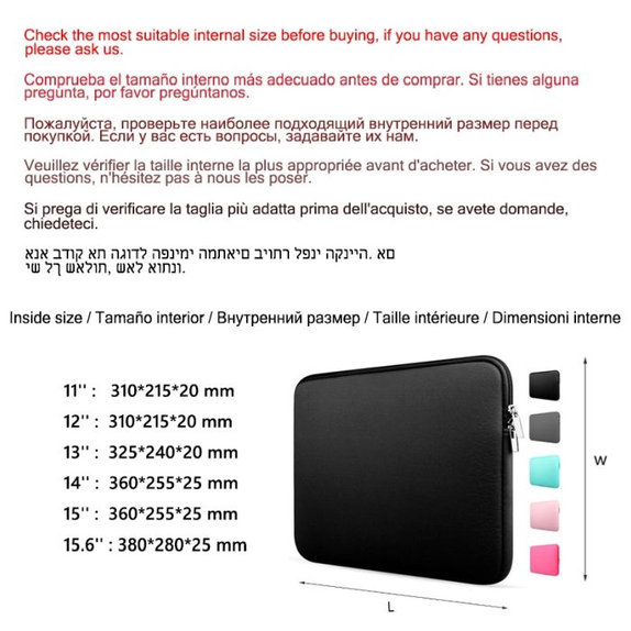 FixPremium - Case for Notebook 15,6", black