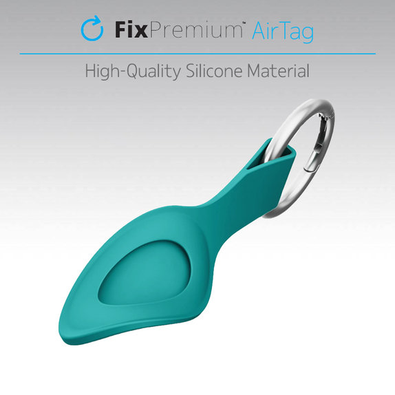 FixPremium - Silicone Keychain for AirTag, orange