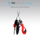 FixPremium - Silicone Keychain for AirTag, blue