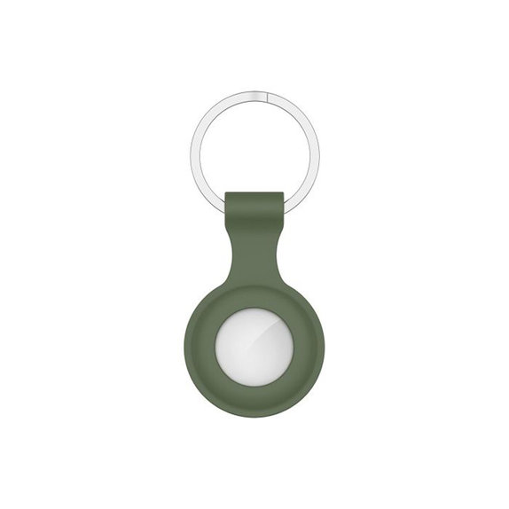 FixPremium - Silicone Keychain for AirTag, dark green