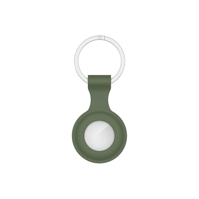 FixPremium - Silicone Keychain for AirTag, dark green