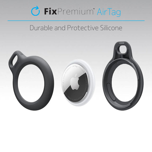 FixPremium - Case with String for AirTag, black