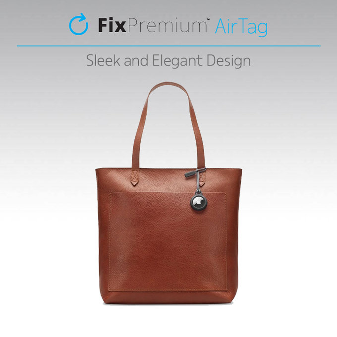 FixPremium - Case with String for AirTag, black