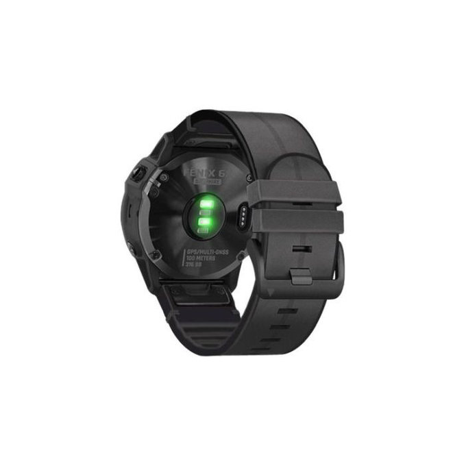 FixPremium - Leather Strap for Garmin (QuickFit 22mm), black