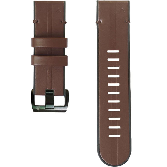 FixPremium - Leather Strap for Garmin (QuickFit 22mm), brown