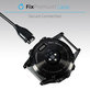 FixPremium - Charging Cable for Garmin Watch, black