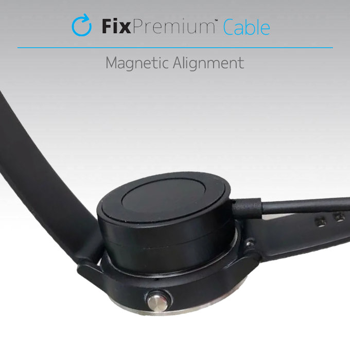 FixPremium - Charging Station for Garmin Watch, black