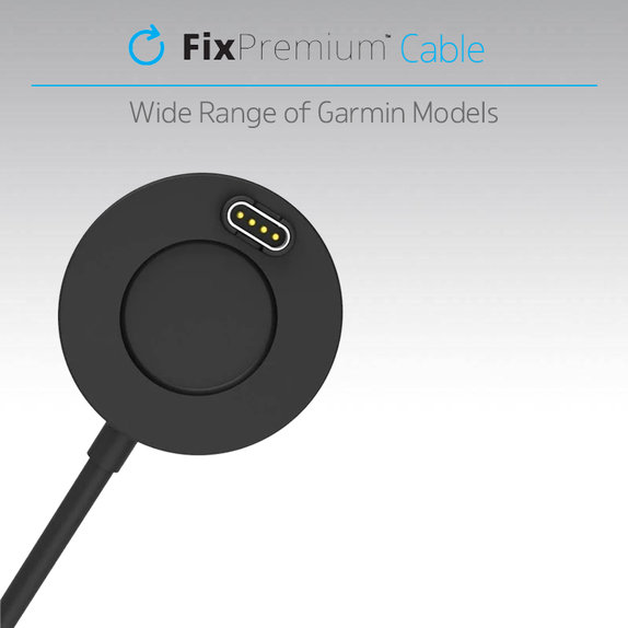 FixPremium - Charging Station for Garmin Watch, black