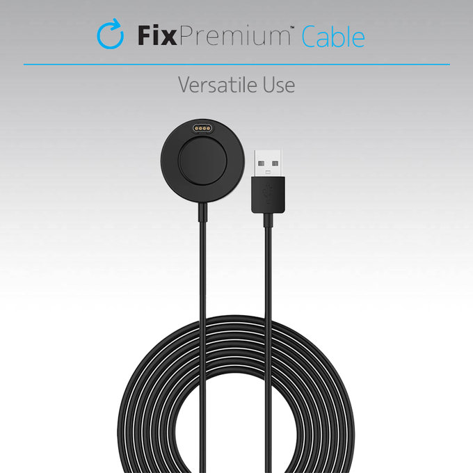 FixPremium - Charging Station for Garmin Watch, black