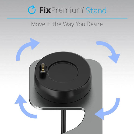 FixPremium - Charging Stand for Garmin Watch, space grey
