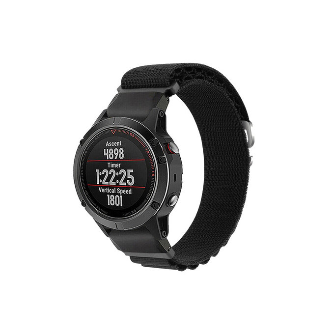 FixPremium - Strap Alpine Loop for Garmin (QuickFit 26mm), black