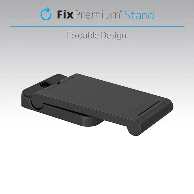 FixPremium - Folding 3in1 Stand for iPhone, Apple Watch & AirPods, black