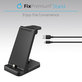 FixPremium - Folding 3in1 Stand for iPhone, Apple Watch & AirPods, black