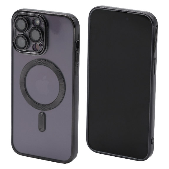 FixPremium - Case Clear with MagSafe for iPhone 13 Pro Max, black