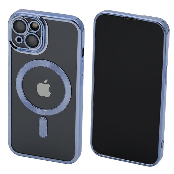 FixPremium - Case Crystal s MagSafe for iPhone 13 & 14, blue