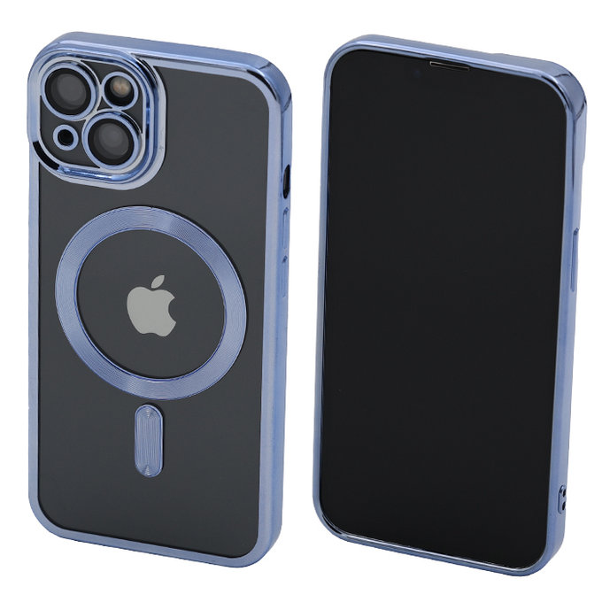 FixPremium - Case Crystal s MagSafe for iPhone 13 & 14, blue