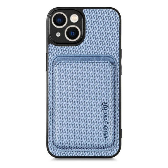 FixPremium - Case Carbon s MagSafe Wallet for iPhone 13 & 14, blue