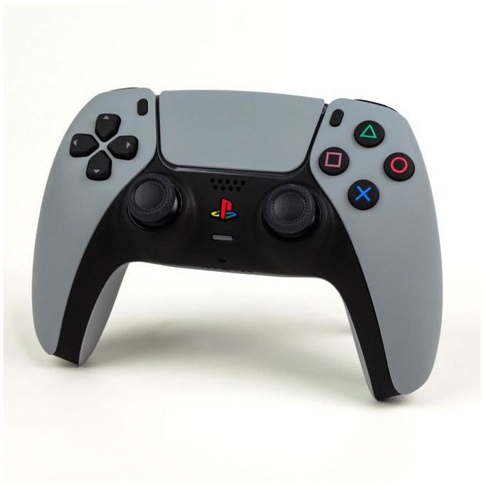 FixPremium - Retro Home Button for PS5 DualSense, white