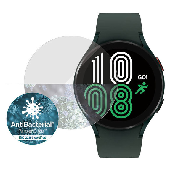 Tempered Glass Flat Glass AB for Samsung Galaxy Watch4 44 mm, Clear, PanzerGlass