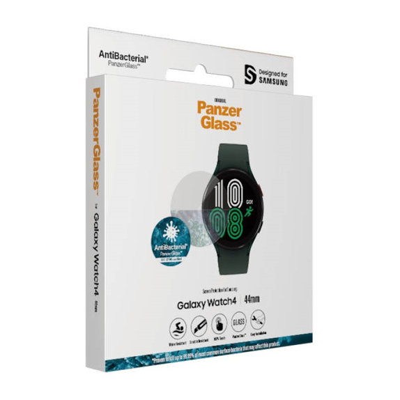 Tempered Glass Flat Glass AB for Samsung Galaxy Watch4 44 mm, Clear, PanzerGlass
