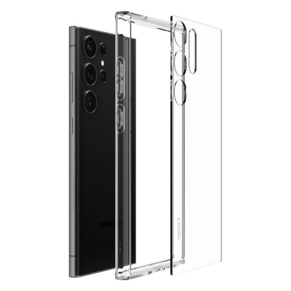Spigen - Case Ultra Hybrid for Samsung Galaxy S23 Ultra, crystal clear