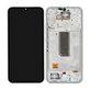 Samsung Galaxy A34 5G A346B - LCD Display + Touch Screen + Frame (Silver) - GH82-31200B, GH82-31201B Genuine Service Pack