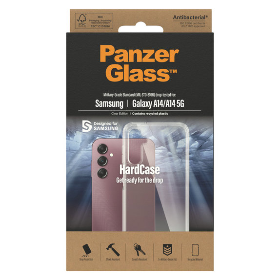Case HardCase AB for Samsung Galaxy A14/A14 5G, Transparent, PanzerGlass