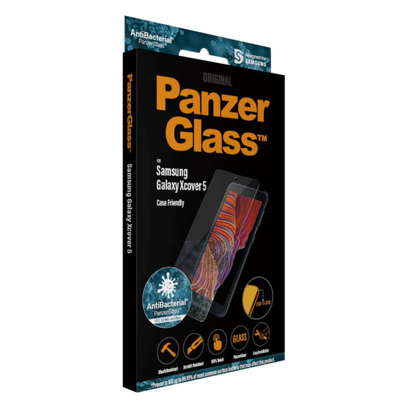 Tempered Glass Case Friendly AB for Samsung Galaxy Xcover 5, Clear, PanzerGlass