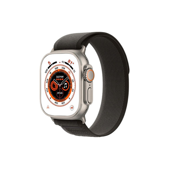FixPremium - Strap Trail Loop for Apple Watch (42, 44, 45 & 49mm), space gray