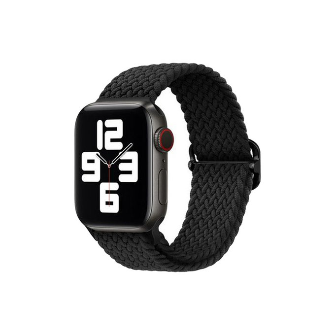 FixPremium - Strap Solo Loop for Apple Watch (42, 44, 45 & 49mm), black