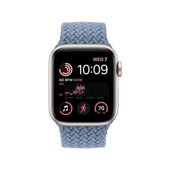 FixPremium - Strap Solo Loop for Apple Watch (42, 44, 45 & 49mm), light blue