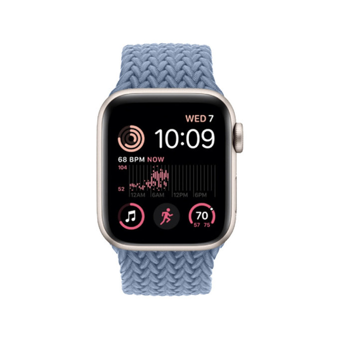 FixPremium - Strap Solo Loop for Apple Watch (42, 44, 45 & 49mm), light blue