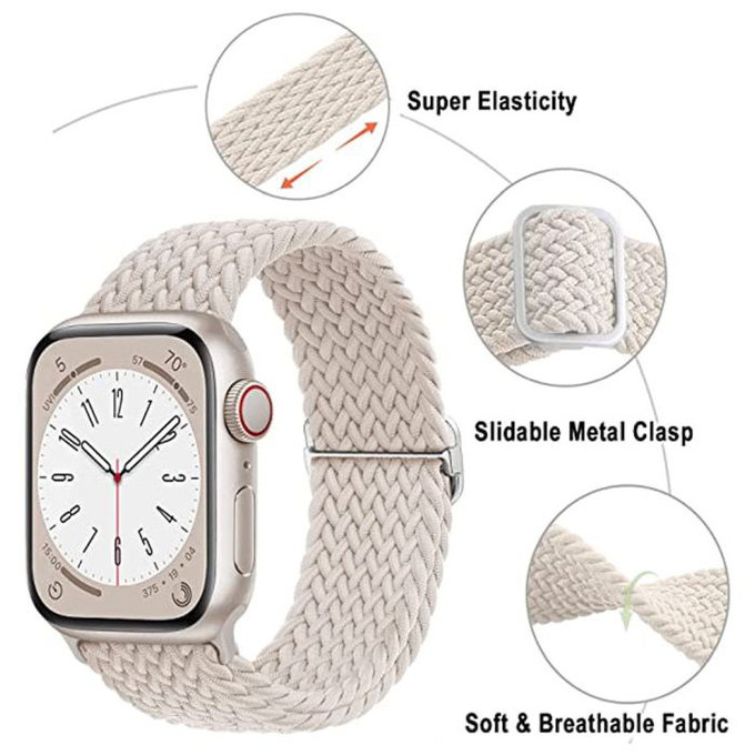 FixPremium - Strap Solo Loop for Apple Watch (42, 44, 45 & 49mm), light blue