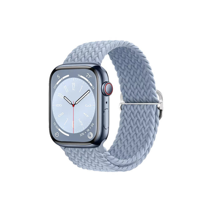 FixPremium - Strap Solo Loop for Apple Watch (42, 44, 45 & 49mm), light blue