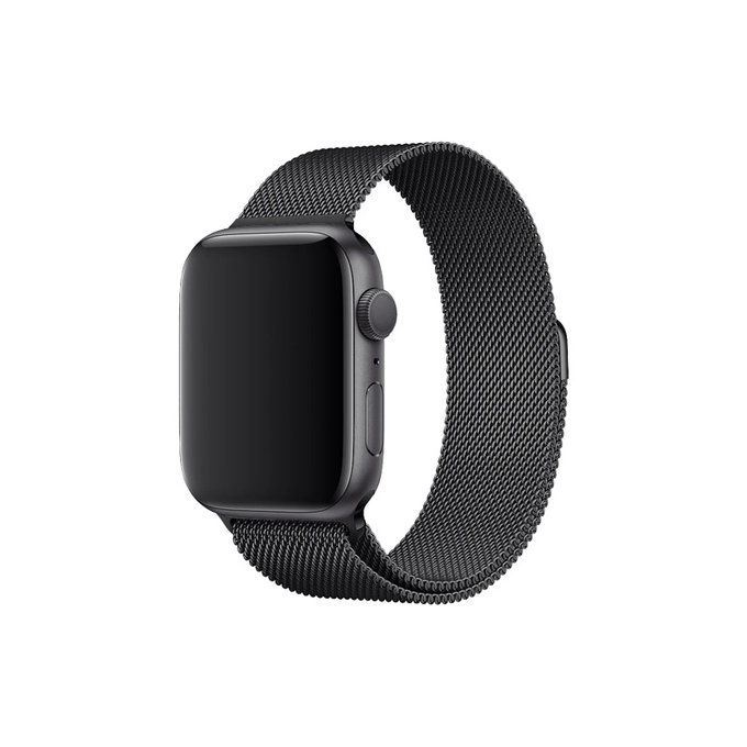 FixPremium - Strap Milanese Loop for Apple Watch (42, 44, 45 & 49mm), black
