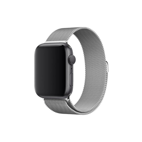 FixPremium - Strap Milanese Loop for Apple Watch (42, 44, 45 & 49mm), silver