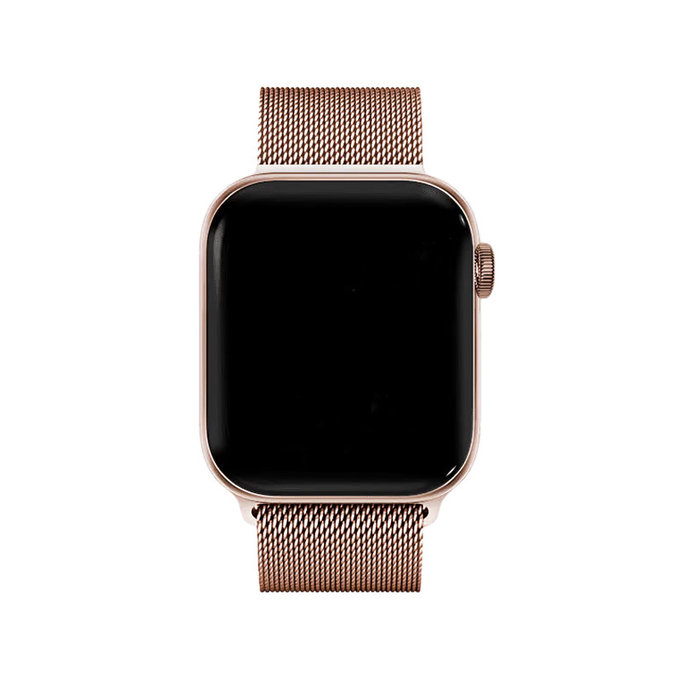 FixPremium - Strap Milanese Loop for Apple Watch (42, 44, 45 & 49mm), rose gold