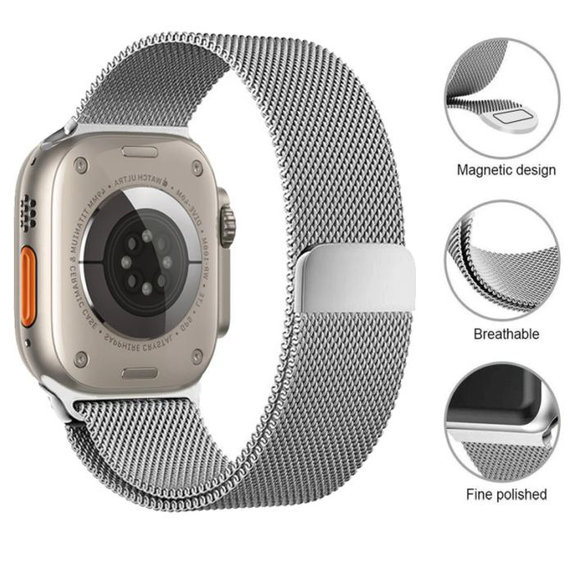 FixPremium - Strap Milanese Loop for Apple Watch (38, 40 & 41mm), rose gold