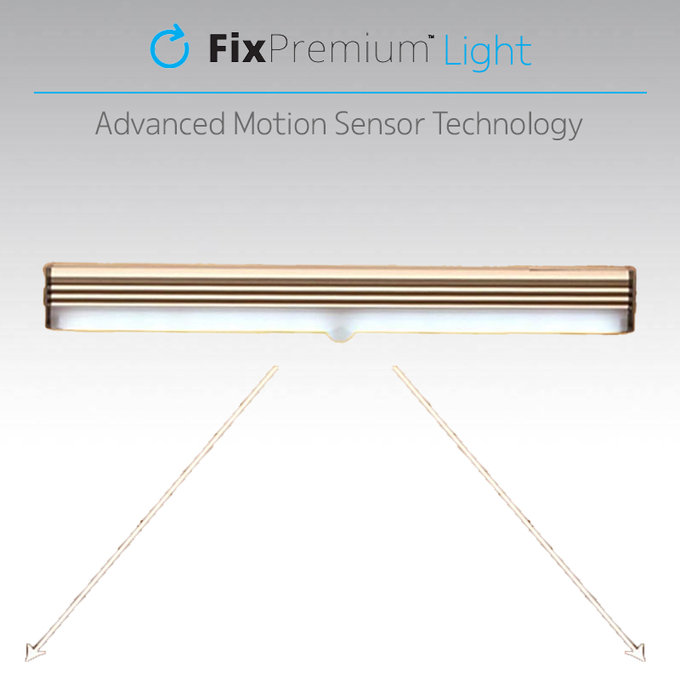 FixPremium - LED Night Light with Motion Sensor (warm yellow), (0.2m), white