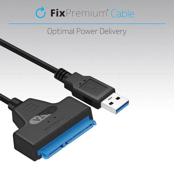 FixPremium - Cable - USB / SATA 2.5", black
