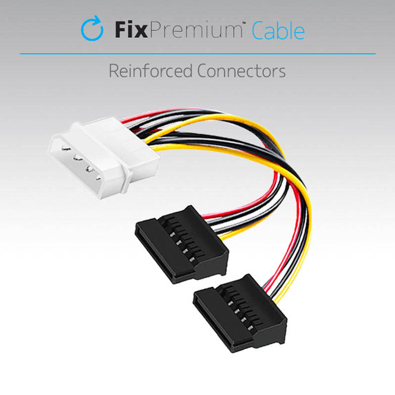 FixPremium - Power Cable - IDE ATA / 2x SATA