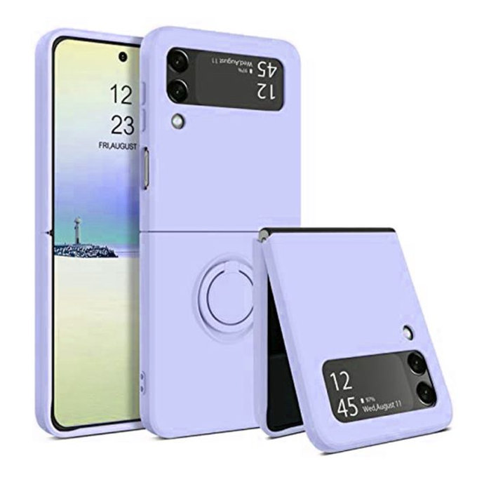 FixPremium - Case Ring for Samsung Galaxy Z Flip 4, purple
