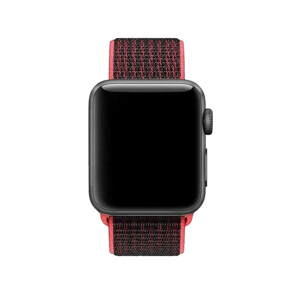 FixPremium - Nylon Strap for Apple Watch (42, 44, 45 & 49mm), red